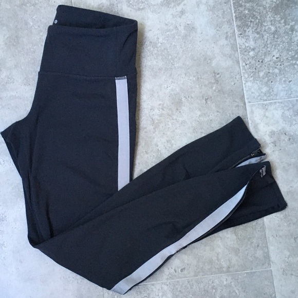 ATHLETA Leggings Reflective SideStripe Ankle Zip S - Picture 11 of 13
